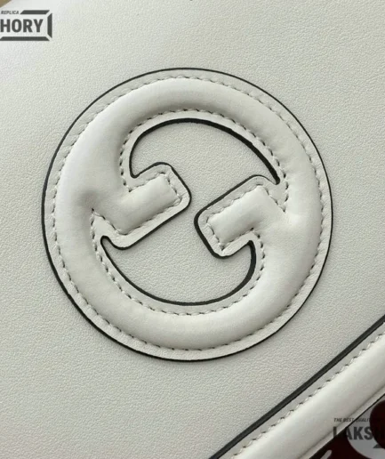 Gucci 1:1 Mirror Replica Medium Blondie Top Handle Bag White 26.5CM/10.4IN Gucci Replica Blondie Bags