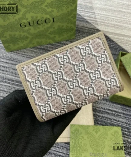 Gucci 1:1 Mirror Replica GG Shadow Medium Bifold Wallet 9.5CM/3.7IN Gucci Replica Wallets