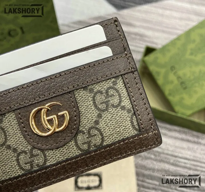 Gucci 1:1 Mirror Replica GG Monogram Ophidia Card Holder Beige 7CM/2.8IN Gucci Replica Wallets Gucci 1:1 Mirror Replica GG Monogram Ophidia Card Holder Beige 7CM/2.8IN Gucci Replica Wallets