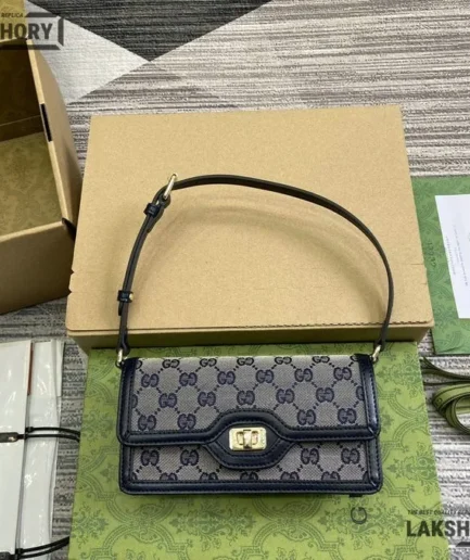 Gucci 1:1 Mirror Replica Luce Mini Canvas Shoulder Bag 20CM/7.9IN Gucci Replica Ophidia Bags