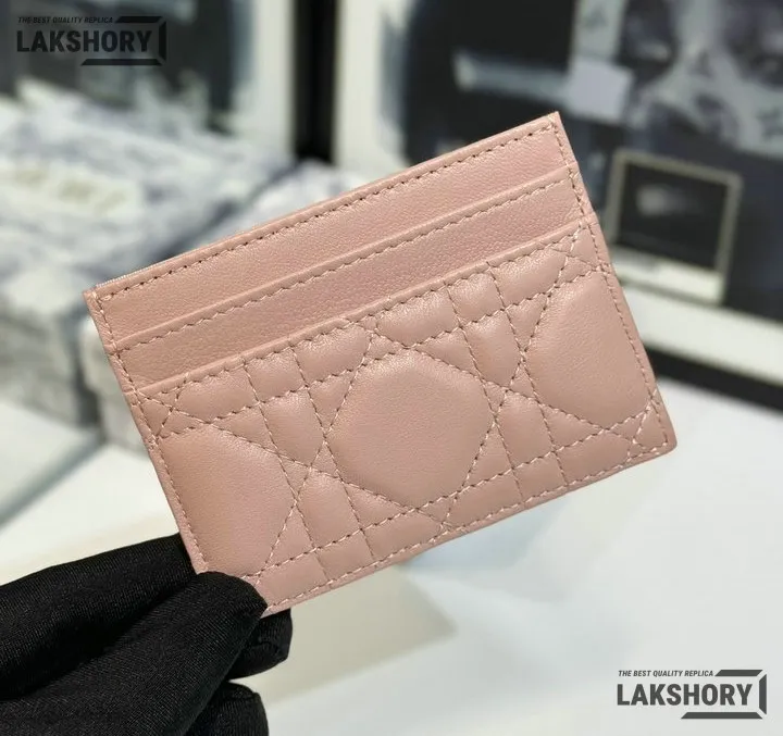 Dior 1:1 Mirror Replica Dior Caro Freesia Card Holder Christian Dior Replica Wallets Dior 1:1 Mirror Replica Dior Caro Freesia Card Holder Christian Dior Replica Wallets