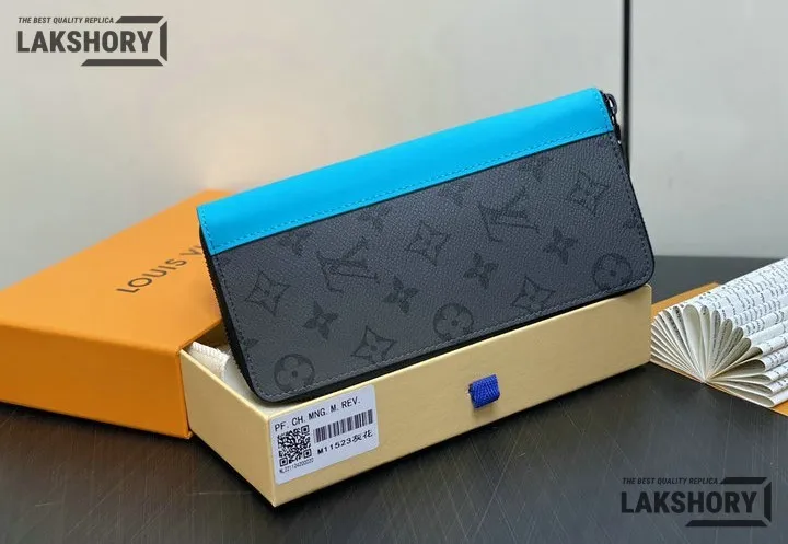 Louis Vuitton 1:1 Mirror Replica Zippy Vertical Wallet Taurillon Monogram Turquoise 20CM/7.9IN Louis Vuitton Replica Wallets Louis Vuitton 1:1 Mirror Replica Zippy Vertical Wallet Taurillon Monogram Turquoise 20CM/7.9IN Louis Vuitton Replica Wallets