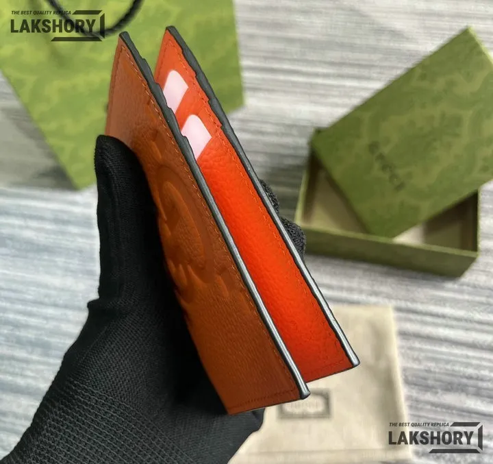 Gucci 1:1 Mirror Replica Leather Jumbo GG Card Case 7.5CM/3IN Gucci Replica Wallets Gucci 1:1 Mirror Replica Leather Jumbo GG Card Case 7.5CM/3IN Gucci Replica Wallets