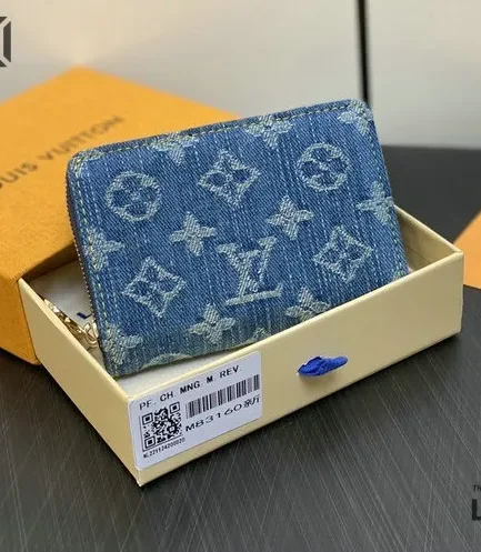Louis Vuitton 1:1 Mirror Replica Monogram Denim Ams Cléa Wallet 11CM/4.3IN Louis Vuitton Replica Wallets Louis Vuitton 1:1 Mirror Replica Monogram Denim Ams Cléa Wallet 11CM/4.3IN Louis Vuitton Replica Wallets