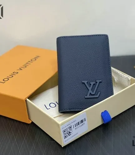 Louis Vuitton 1:1 Mirror Replica Pocket Organizer LV Aerogram 8CM/3.1IN Louis Vuitton Replica Wallets