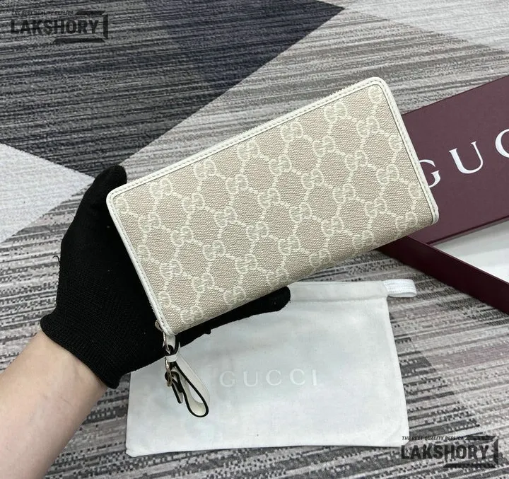 Gucci 1:1 Mirror Replica GG Emblem Zip Around Wallet 19CM/7.5IN Gucci Replica Wallets Gucci 1:1 Mirror Replica GG Emblem Zip Around Wallet 19CM/7.5IN Gucci Replica Wallets