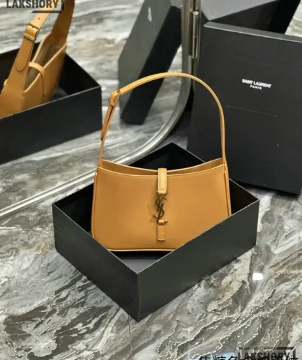 YSL 1:1 Mirror Replica Le 5 A 7 Vegetable-Tanned Hobo Bag 25CM/9.8IN Replica Hobo Bags