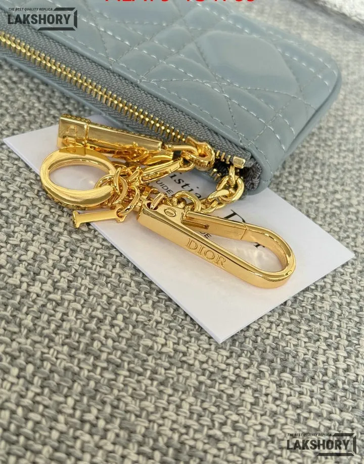 Dior 1:1 Mirror Replica Lambskin Cannage Lady Dior Zipped Key Case 7.6CM/3IN Christian Dior Replica Wallets Dior 1:1 Mirror Replica Lambskin Cannage Lady Dior Zipped Key Case 7.6CM/3IN Christian Dior Replica Wallets