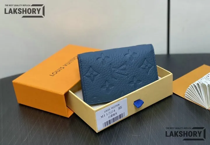 Louis Vuitton 1:1 Mirror Replica Pocket Organizer Taurillon Monogram Sapphire 7.5CM/3IN Louis Vuitton Replica Wallets Louis Vuitton 1:1 Mirror Replica Pocket Organizer Taurillon Monogram Sapphire 7.5CM/3IN Louis Vuitton Replica Wallets