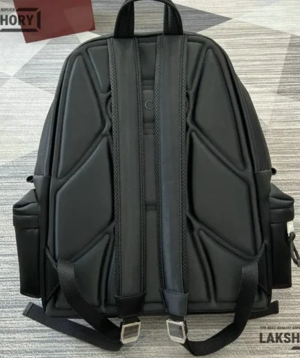 Gucci 1:1 Mirror Replica GG Canvas Large Backpack Black 48CM/18.9IN Gucci Replica Backpacks