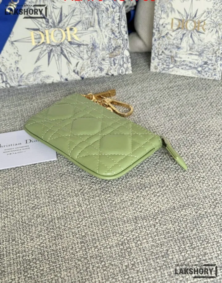 Dior 1:1 Mirror Replica Lambskin Cannage Lady Dior Zipped Key Case 7.6CM/3IN Christian Dior Replica Wallets Dior 1:1 Mirror Replica Lambskin Cannage Lady Dior Zipped Key Case 7.6CM/3IN Christian Dior Replica Wallets