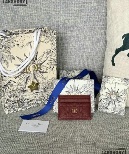 Dior 1:1 Mirror Replica Dior Jolie Freesia Card Holder 7.5CM/3IN Christian Dior Replica Wallets