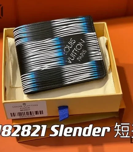 Louis Vuitton 1:1 Mirror Replica Slender Wallet Damier Rush Epi XL Blue Moon 11CM/4.3IN Louis Vuitton Replica Wallets