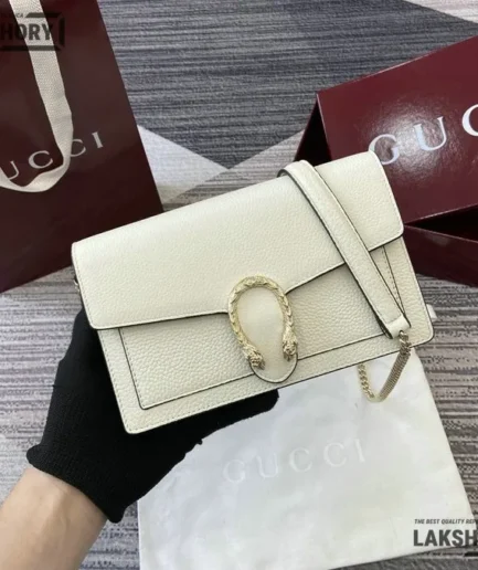 Gucci 1:1 Mirror Replica Leather Dionysus Wallet On Chain 20CM/7.9IN Gucci Replica Dionysus Bags