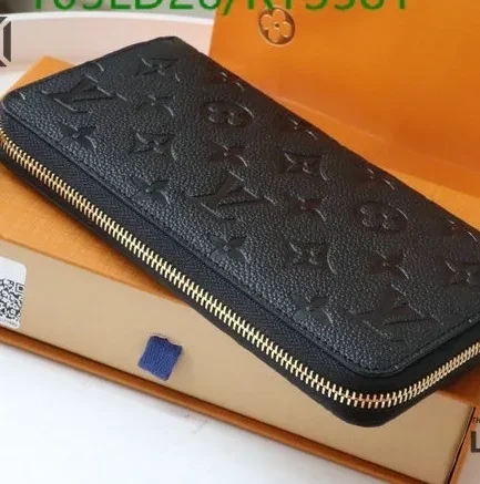 Louis Vuitton 1:1 Mirror Replica Empreinte Clemence Long Wallet Marine 10CM/3.9IN Louis Vuitton Replica Wallets