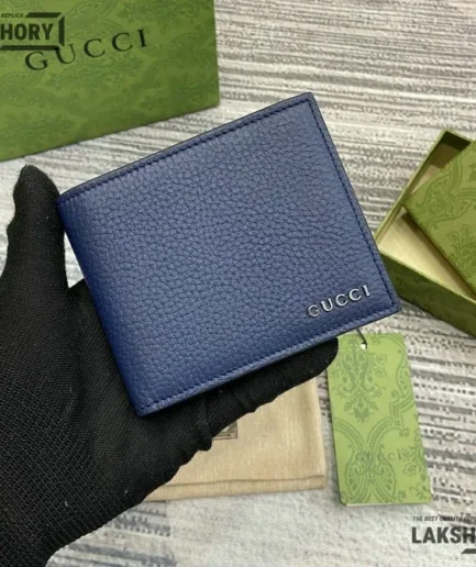 Gucci 1:1 Mirror Replica Bi-fold with Gucci Logo Wallet 9CM/3.5IN Gucci Replica Wallets
