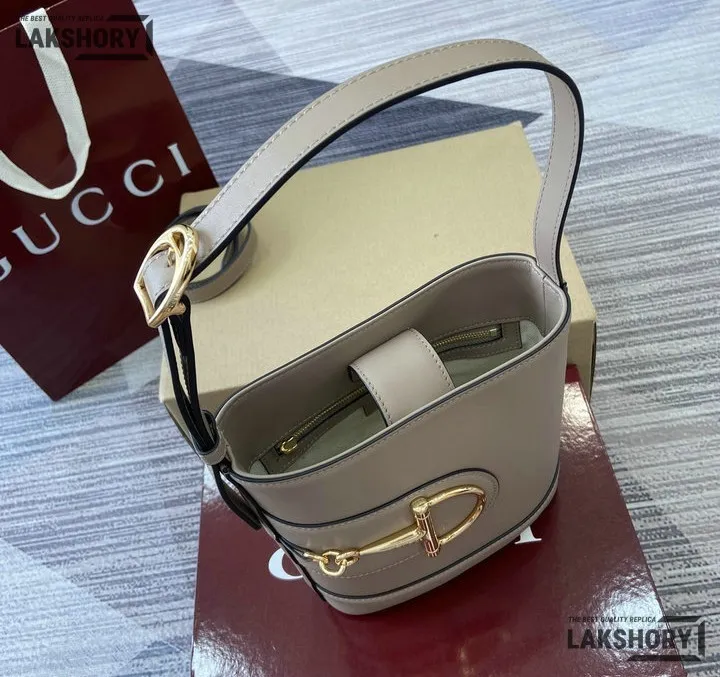 Gucci 1:1 Mirror Replica 73 Small Blue Taupe Bucket Bag 20CM/7.9IN Gucci Replica Horsebit Bags Gucci 1:1 Mirror Replica 73 Small Blue Taupe Bucket Bag 20CM/7.9IN Gucci Replica Horsebit Bags