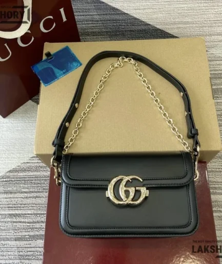 Gucci 1:1 Mirror Replica GG Canvas Go Small Shoulder Bag 21.5CM/8.5IN Gucci Replica Marmont Bags