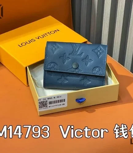 Louis Vuitton 1:1 Mirror Replica Victor Wallet Monogram Shadow 11.5CM/4.5IN Louis Vuitton Replica Wallets