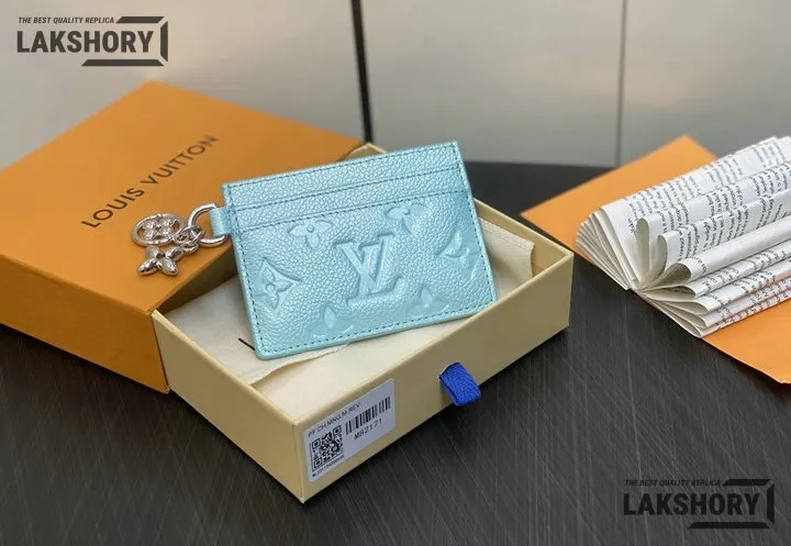 Louis Vuitton 1:1 Mirror Replica Monogram Empreinte LV Charms Card Holder 7CM/2.8IN Louis Vuitton Replica Wallets Louis Vuitton 1:1 Mirror Replica Monogram Empreinte LV Charms Card Holder 7CM/2.8IN Louis Vuitton Replica Wallets