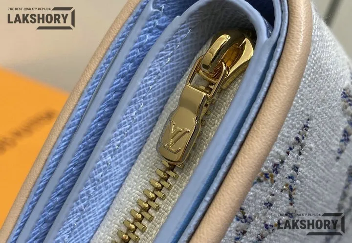 Louis Vuitton 1:1 Mirror Replica Monogram Jacquard Lou Wallet White 11.5CM/4.5IN Louis Vuitton Replica Wallets Louis Vuitton 1:1 Mirror Replica Monogram Jacquard Lou Wallet White 11.5CM/4.5IN Louis Vuitton Replica Wallets