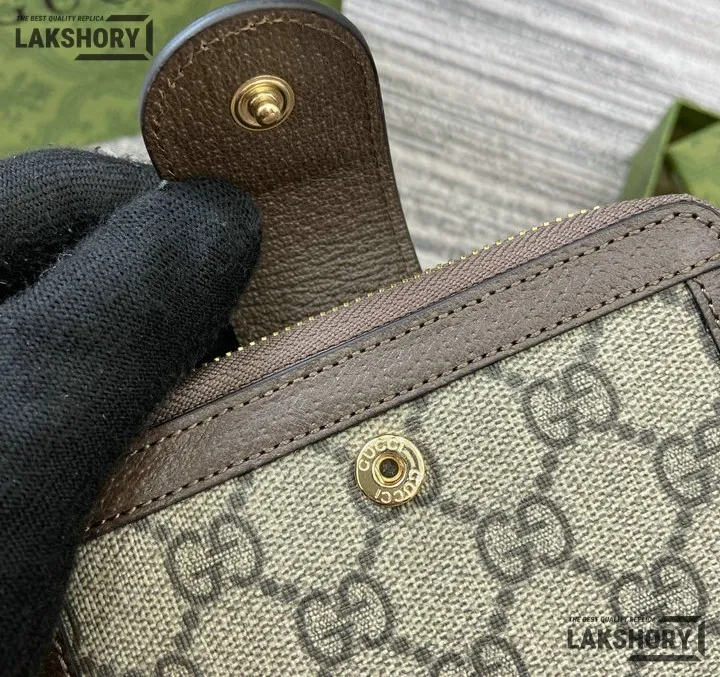 Gucci 1:1 Mirror Replica Ophidia Card Case Supreme Wallet Beige Brown 13CM/5.1IN Gucci Replica Wallets Gucci 1:1 Mirror Replica Ophidia Card Case Supreme Wallet Beige Brown 13CM/5.1IN Gucci Replica Wallets