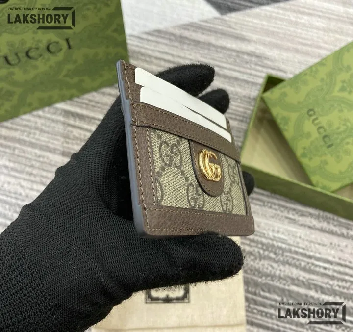 Gucci 1:1 Mirror Replica GG Monogram Ophidia Card Holder Beige 7CM/2.8IN Gucci Replica Wallets Gucci 1:1 Mirror Replica GG Monogram Ophidia Card Holder Beige 7CM/2.8IN Gucci Replica Wallets
