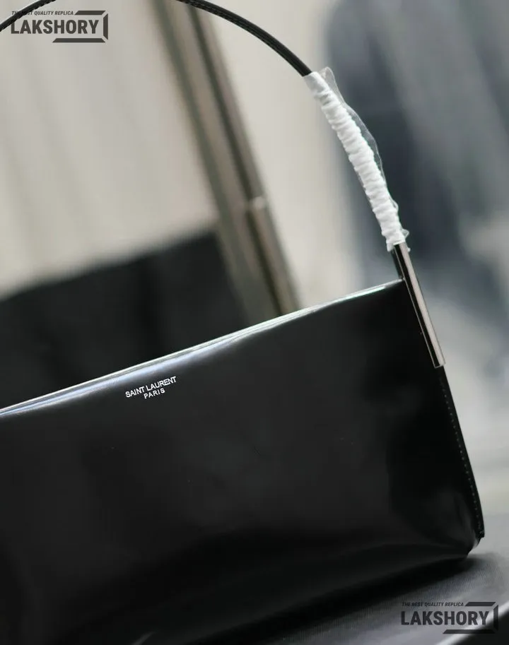 YSL 1:1 Mirror Replica Brushed Small Suzanne Rigid Bag Black 28CM/11IN Replica Hobo Bags YSL 1:1 Mirror Replica Brushed Small Suzanne Rigid Bag Black 28CM/11IN Replica Hobo Bags