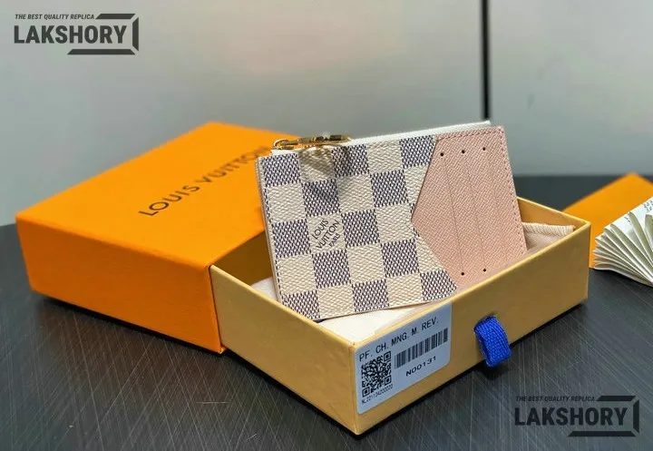 Louis Vuitton 1:1 Mirror Replica Romy Card Holder Damier Azur Canvas 8CM/3.1IN Louis Vuitton Replica Wallets Louis Vuitton 1:1 Mirror Replica Romy Card Holder Damier Azur Canvas 8CM/3.1IN Louis Vuitton Replica Wallets