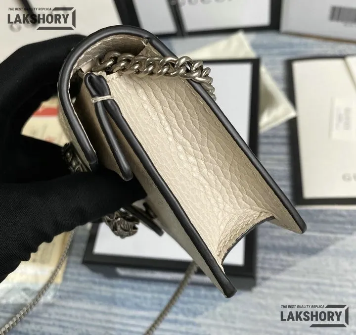 Gucci 1:1 Mirror Replica Dionysus Mini White Shoulder Bag 16.5CM/6.5IN Gucci Replica Dionysus Bags Gucci 1:1 Mirror Replica Dionysus Mini White Shoulder Bag 16.5CM/6.5IN Gucci Replica Dionysus Bags