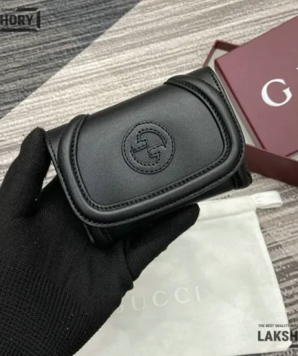Gucci 1:1 Mirror Replica Leather Blondie Card Case GG Canvas 9CM/3.5IN Gucci Replica Wallets