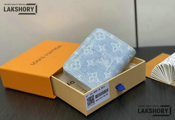 Louis Vuitton 1:1 Mirror Replica Zippy Coin Purse Washed Gray Monogram Denim 11CM/4.3IN Louis Vuitton Replica Wallets Louis Vuitton 1:1 Mirror Replica Zippy Coin Purse Washed Gray Monogram Denim 11CM/4.3IN Louis Vuitton Replica Wallets