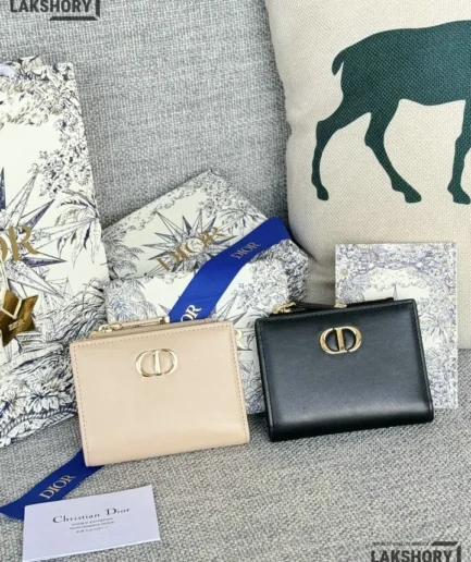 Dior 1:1 Mirror Replica 30 Montaigne Dahlia Wallet Smooth Calfskin 11.5CM/4.5IN Christian Dior Replica Wallets