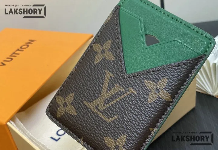 Louis Vuitton 1:1 Mirror Replica Porte-Cartes Magnet Monogram Eclipse 6.5CM/2.6IN Louis Vuitton Replica Wallets Louis Vuitton 1:1 Mirror Replica Porte-Cartes Magnet Monogram Eclipse 6.5CM/2.6IN Louis Vuitton Replica Wallets