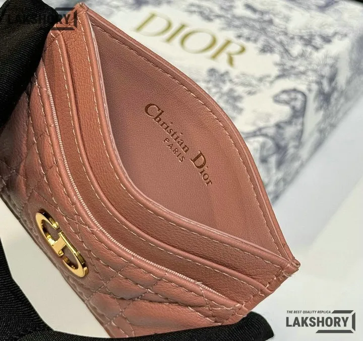 Dior 1:1 Mirror Replica Dior Caro Freesia Card Holder Christian Dior Replica Wallets Dior 1:1 Mirror Replica Dior Caro Freesia Card Holder Christian Dior Replica Wallets