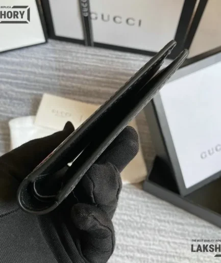 Gucci 1:1 Mirror Replica GG Supreme Kingsnake Print Wallet 11CM/4.3IN Gucci Replica Wallets