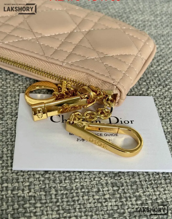 Dior 1:1 Mirror Replica Lambskin Cannage Lady Dior Zipped Key Case 7.6CM/3IN Christian Dior Replica Wallets Dior 1:1 Mirror Replica Lambskin Cannage Lady Dior Zipped Key Case 7.6CM/3IN Christian Dior Replica Wallets