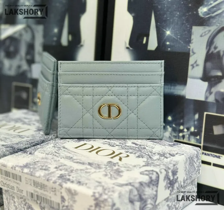 Dior 1:1 Mirror Replica Dior Caro Freesia Card Holder Christian Dior Replica Wallets Dior 1:1 Mirror Replica Dior Caro Freesia Card Holder Christian Dior Replica Wallets