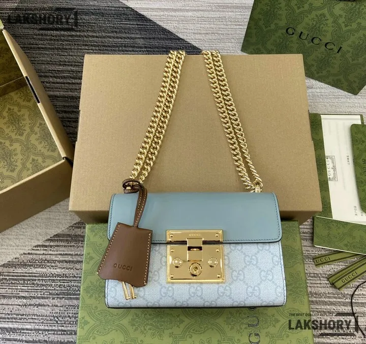 Gucci 1:1 Mirror Replica Padlock GG Supreme Small Shoulder Bag 20CM/7.9IN Gucci Replica Padlock Bags Gucci 1:1 Mirror Replica Padlock GG Supreme Small Shoulder Bag 20CM/7.9IN Gucci Replica Padlock Bags