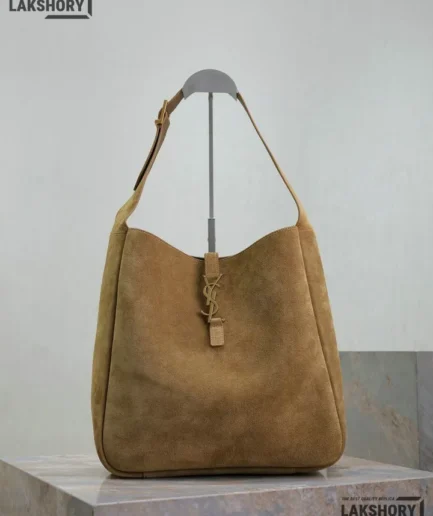 YSL 1:1 Mirror Replica Le 5 À 7 Supple Large Suede Bag 31CM/12.2IN Replica Hobo Bags