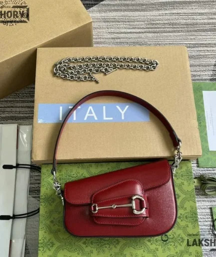 Gucci 1:1 Mirror Replica Gucci Horsebit 1955 Small Shoulder Bag 19.5CM/7.7IN Gucci Replica Horsebit Bags