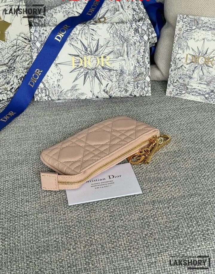 Dior 1:1 Mirror Replica Lambskin Cannage Lady Dior Zipped Key Case 7.6CM/3IN Christian Dior Replica Wallets Dior 1:1 Mirror Replica Lambskin Cannage Lady Dior Zipped Key Case 7.6CM/3IN Christian Dior Replica Wallets