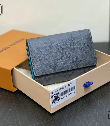 Louis Vuitton 1:1 Mirror Replica Slender Pilot Portfolio Taurillon 11CM/4.3IN Louis Vuitton Replica Wallets