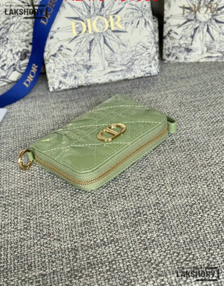 Dior 1:1 Mirror Replica Dior Microcannage Patent Leather Croisiere Wallet on Chain 11CM/4.3IN Christian Dior Replica Wallets Dior 1:1 Mirror Replica Dior Microcannage Patent Leather Croisiere Wallet on Chain 11CM/4.3IN Christian Dior Replica Wallets