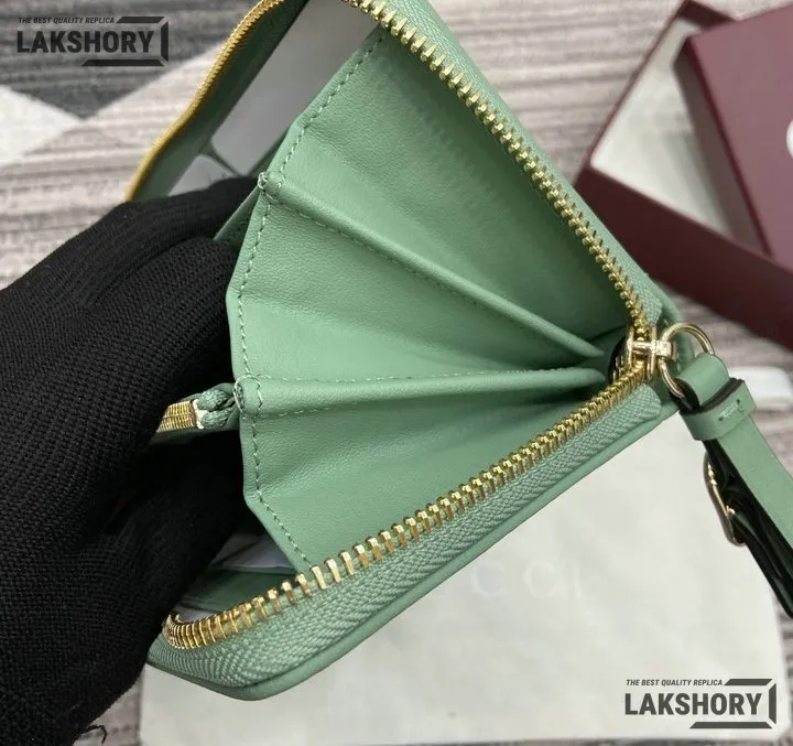 Gucci 1:1 Mirror Replica GG Emblem Zip Around Wallet 19CM/7.5IN Gucci Replica Wallets Gucci 1:1 Mirror Replica GG Emblem Zip Around Wallet 19CM/7.5IN Gucci Replica Wallets