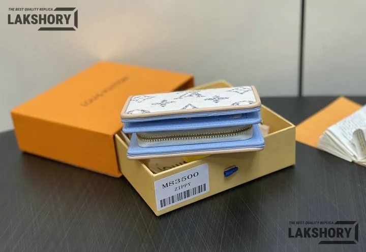 Louis Vuitton 1:1 Mirror Replica Monogram Jacquard Lou Wallet White 11.5CM/4.5IN Louis Vuitton Replica Wallets Louis Vuitton 1:1 Mirror Replica Monogram Jacquard Lou Wallet White 11.5CM/4.5IN Louis Vuitton Replica Wallets