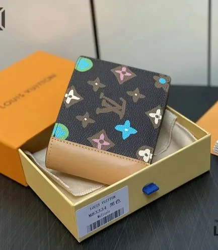 Louis Vuitton 1:1 Mirror Replica By Tyler the Creator Multiple Wallet Chocolate Craggy 11.5CM/4.5IN Louis Vuitton Replica Wallets