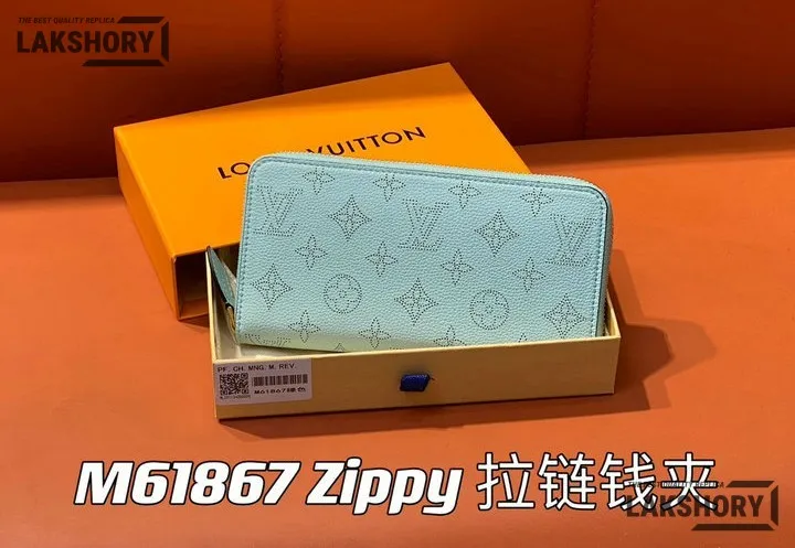 Louis Vuitton 1:1 Mirror Replica Zippy Wallet Mahina Leather Mineral Blue 19.5CM/7.7IN Louis Vuitton Replica Wallets Louis Vuitton 1:1 Mirror Replica Zippy Wallet Mahina Leather Mineral Blue 19.5CM/7.7IN Louis Vuitton Replica Wallets