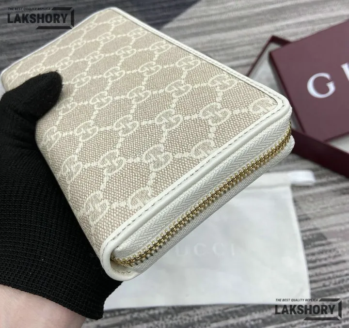 Gucci 1:1 Mirror Replica GG Emblem Zip Around Wallet 19CM/7.5IN Gucci Replica Wallets Gucci 1:1 Mirror Replica GG Emblem Zip Around Wallet 19CM/7.5IN Gucci Replica Wallets