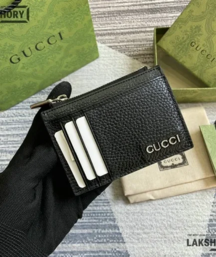 Gucci 1:1 Mirror Replica GG Marmont Logo Card Case Wallet 8CM/3.1IN Gucci Replica Wallets